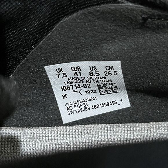 Puma Avant Pro Men’s Rugby Boots/Cleats Black Leather New 106714-02 Men’s Sz 8.5 - Picture 8 of 8